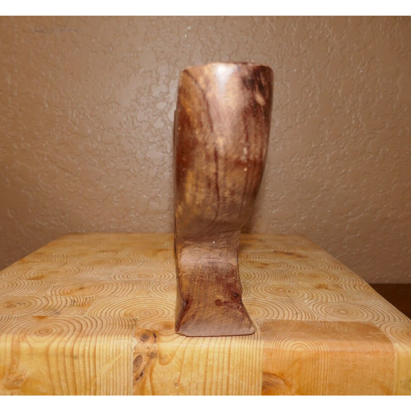 Wood Hand Carved Kwanza Kinara 7 Branches Candle Holder - Picture 11 of 16